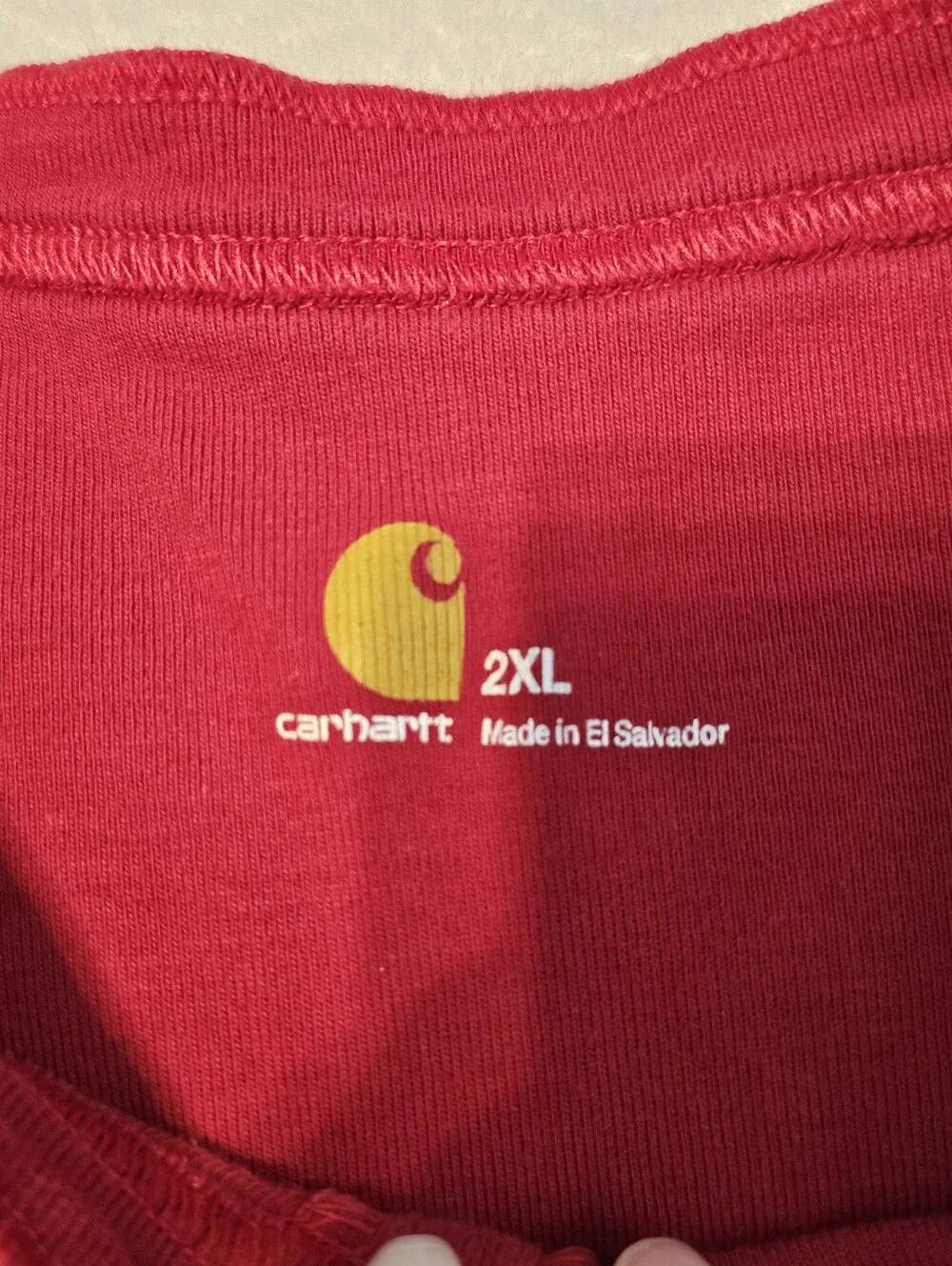 Carhartt K226 Mens 2XL Red 100% Cotton Thermal Union Suit Trap Door One Piece